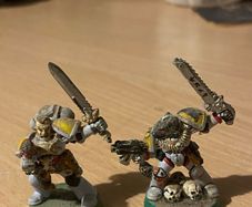 Warhammer 40k Space Wolves two rare captains metal
