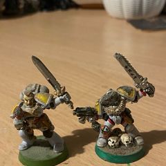 Warhammer 40k Space Wolves two rare captains metal