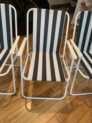 Beautiful European style Beach Chairs set of three