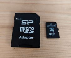 8GB Intenso MicroSD memory card