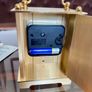 As New Vintage Westclox Quartz Carriage Clock Gold Metal Rectangular Roman Numerals Analogue 1980s Image 6