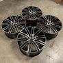 21" Inch Porsche Macan Turbo Style Alloy Wheels Gloss black polished 5x112 66.6 Image 6