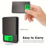 Precision Pocket Scale 1000g X 0.1g - Digital Gram, Food, Jewelry, Ounces Grains Scale with Backlit LCD - Mini Scale for Travel Image 2