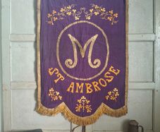 Victorian Catholic Procession Banner