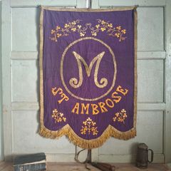 Victorian Catholic Procession Banner