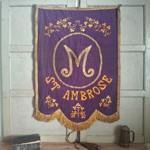 Victorian Catholic Procession Banner
