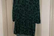 Whistles green and black dress size 10