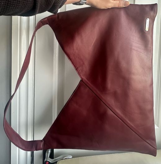 Burgundy leather bag from Muubaa