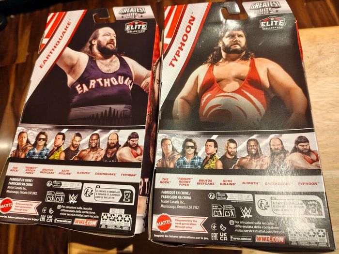 Wwe elite Earthquake and Typhoon 'The Natural Disasters' greatest hits series