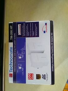 Technomate 200 Mbps Powerline AV Kit