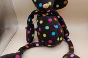 Jellycat Les Animals Le Dog Polka Dot Brown Rare &amp; Retired Unusual Jellycat