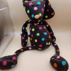 Jellycat Les Animals Le Dog Polka Dot Brown Rare & Retired Unusual Jellycat