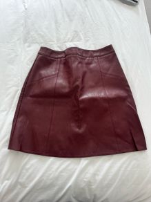Burgundy Mini Skirt