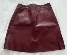 Burgundy Mini Skirt