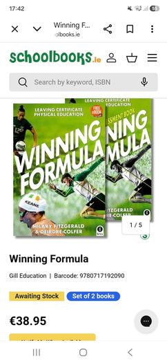 Winning Formula book & workbook