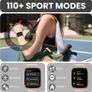 Smart Watch for Women Answer/Make Call, 1.95" HD Screen Fitness Watch with Heart Rate/Sleep/Stress Monitor, New Smartwatch with 110+ Sport Modes, IP68 Waterproof Activity Tracker for Android iOS, Pink Visit the Poounur Store Image 3