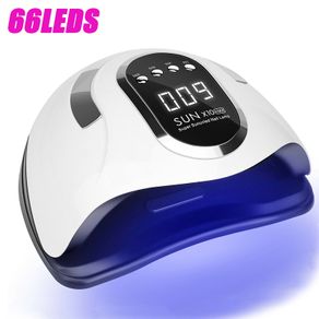 SUN X10 Max UV LED Nail Lamp For Fast Drying Gel Nail Polish Dryer 66LEDS Home Use Ice Lamp With Auto Sensor For Manicure Salon