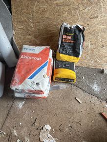 skimcoat and tile adhesive