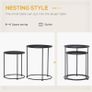 2 Pack Metal Bedside Table Sofa End Side Night Stand Bedroom (FREE POSTAGE) Image 4