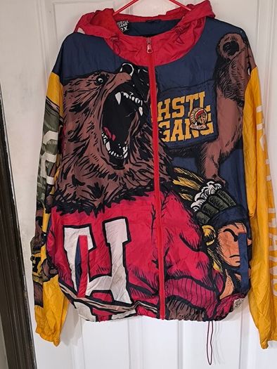 Hustle Gang lightweight windbreaker jacket size 2xl
