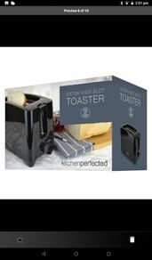 Kitchen Perfected Black Toasters With Crumb Trays Two Slice Galway City Only