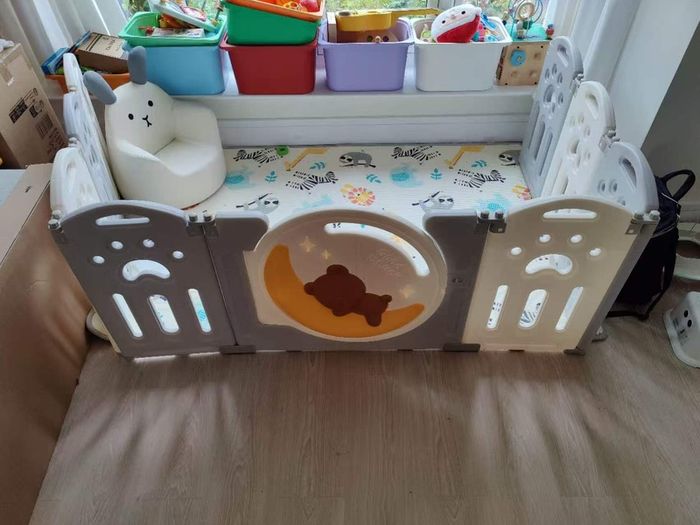 Bezou bear baby playpen foldable panel