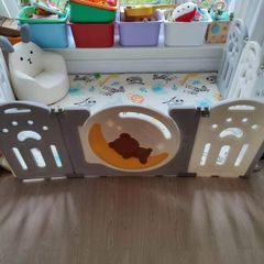 Bezou bear baby playpen foldable panel