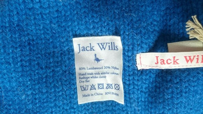 NEW: Jack Wills 80% Lambswool Scarf - Brand New with Tags