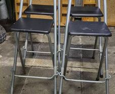 Folding Bar Stools x 4