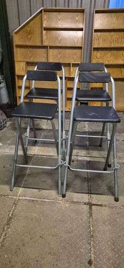 Folding Bar Stools x 4