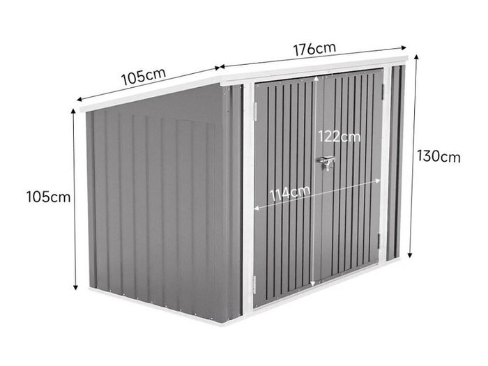 NEW Outdoor Lockable Bike Shed Bicycle Tool Storage Shelter