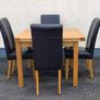 Oak Dining Table and 4 Chairs Image 6