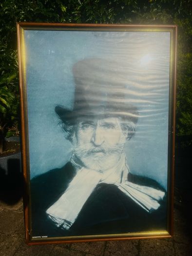 Verdi poster in frame