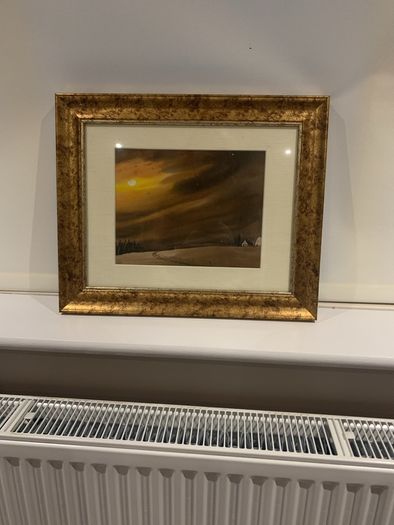Framed original watercolour painting