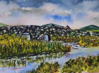 quite man watercolour