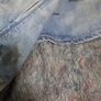 zara denim and lace dress Image 6