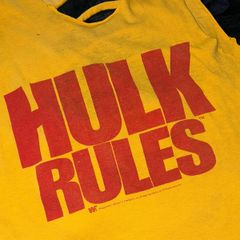 WWF Immortal Hulk Hogan HULK RULES Vest Official & Original 1988 Titan Sports Wrestling WWE