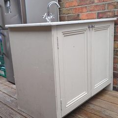 Freestanding Bathroom Vanity Unit - Marble Top, Undermount Sink & Chrome Tap Included