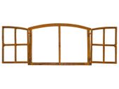Antique-Style Cast Iron Barn Window