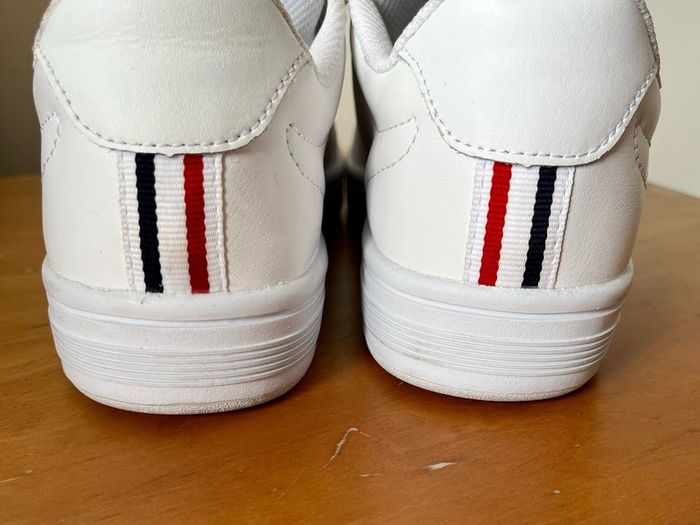 K-Swiss White Leather Court Shoes