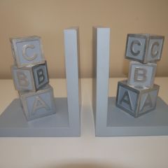 Alphabet Blocks Bookends