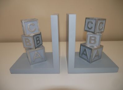 Alphabet Blocks Bookends