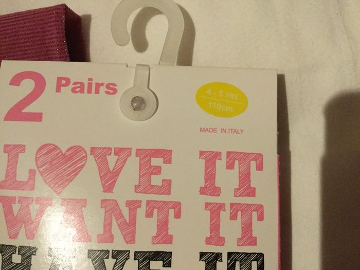 Girls tights, Age 4-5