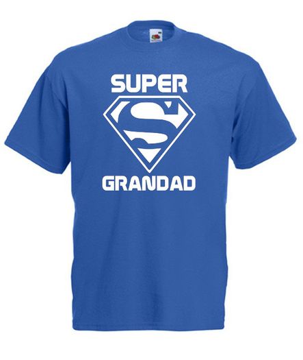 Super Grandad T-Shirt  Funny Fathers Day Gifts / Birthday Gift Ideas For Men