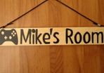 Personalised Wooden Boy Girl Kids Children Game Room Name Sign Plaque