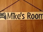 Personalised Wooden Boy Girl Kids Children Game Room Name Sign Plaque