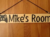 main image for ad Personalised Wooden Boy Girl Kids Children Game Room Name Sign Plaque