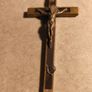 German Crucifix Skull Crossbones Metal Golgotha Crucifix vintage Image 2