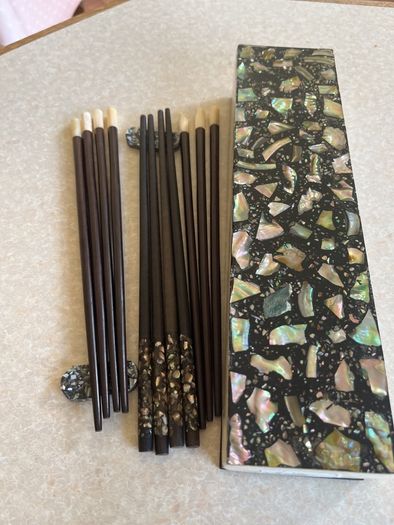 Mother of Pearl Choosticks in box