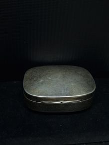Antique 1917 London Hallmarked Sterling Silver Trinket Box